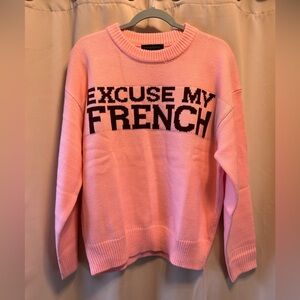 Dance & Marvel Pink Graphic Crew Neck Sweater